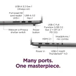 Lenovo Yoga Pro 9i 16" 3.2K Touch Laptop - Intel Core Ultra 9, 32GB RAM, NVIDIA RTX 4050, 1TB SSD - Luna Grey